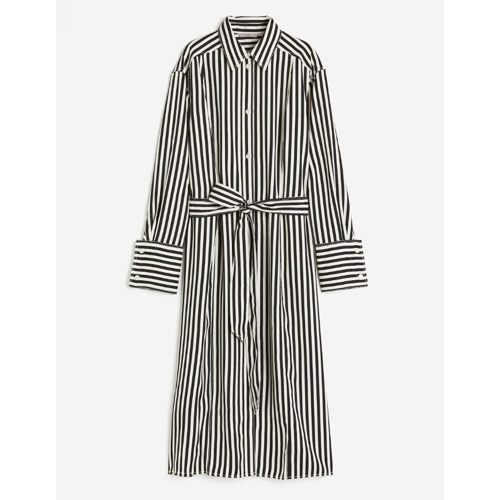 Tie-Belt Shirt Dress